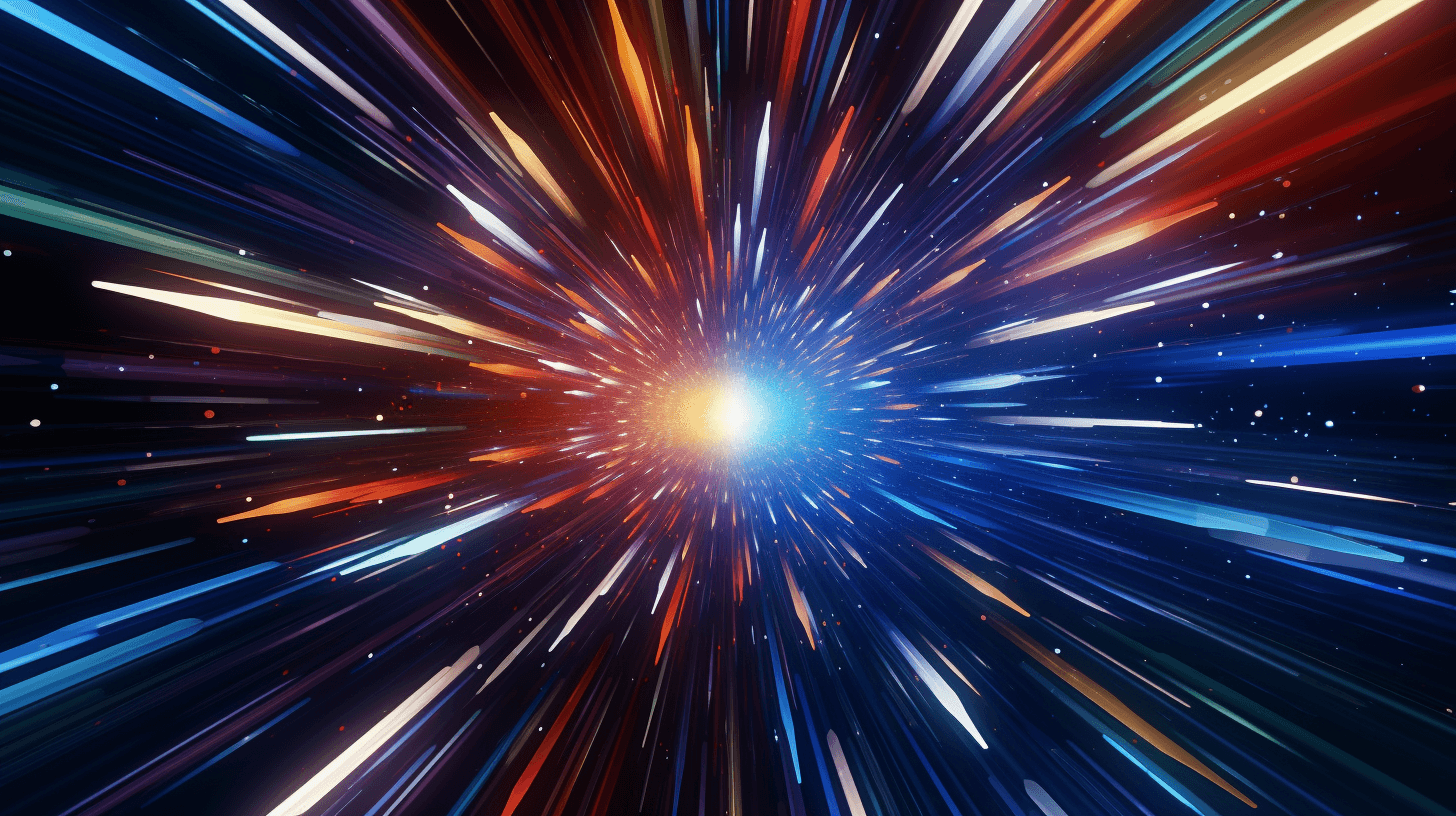 AI creating visual masterpieces in hyperspace